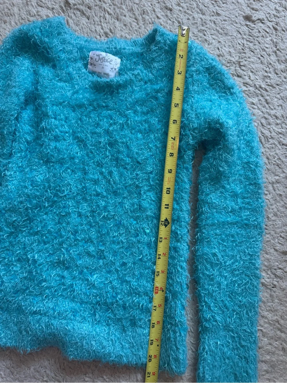 Y2K justice sequin sweater